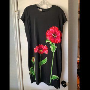 Black floral Maggy London size 8 dress